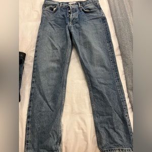 Agolde Riley High Rise Straight Crop Jeans